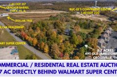 COMMERCIAL / RESIDENTAL REAL ESTATE AUCTION DIRECTLY BEHIND WALMART SUPER CENTER - 1